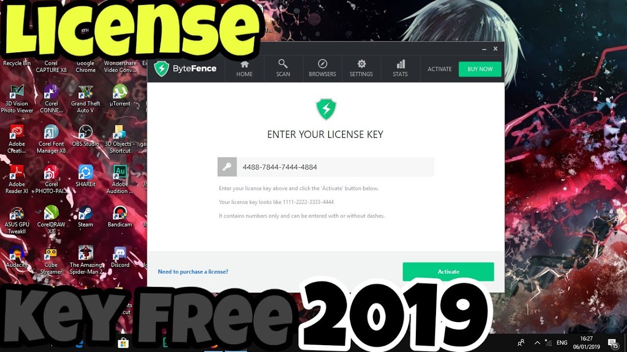 bytefence pro license key 2019 free